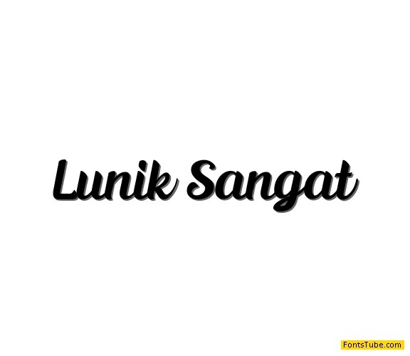 Lunik Sangat Font