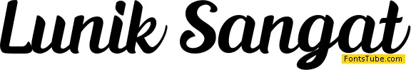 Lunik Sangat Font