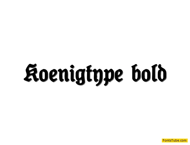 Koenig-Type Font Family