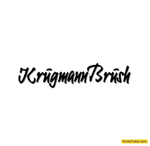 Krugmann Brush Font