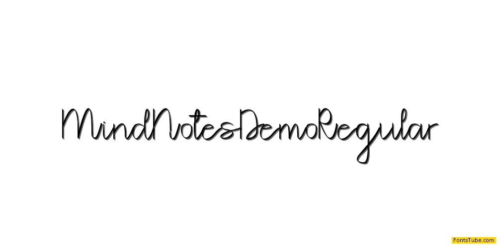 Mind Notes Demo Font