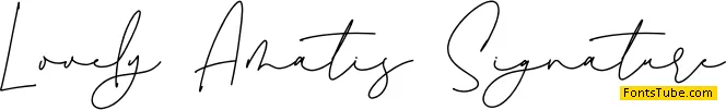 Lovely Amatis Signature Font