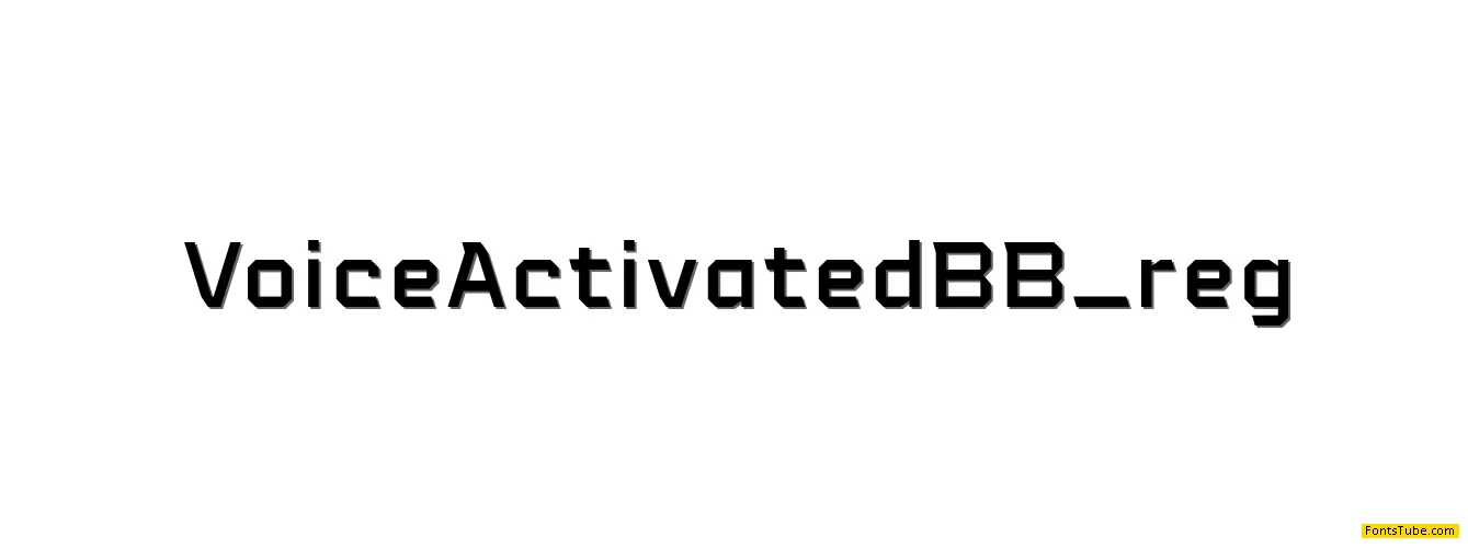 Voice Activated Font Family