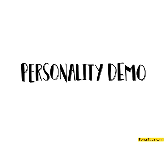 Personality DEMO Font
