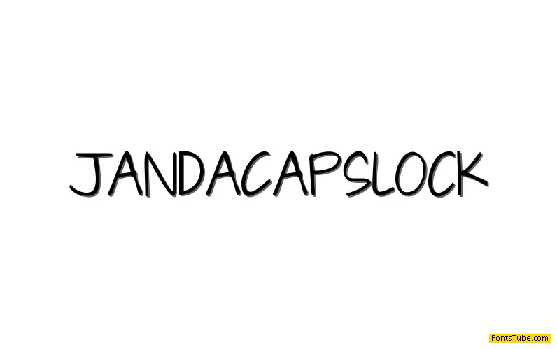 Janda Capslock Font
