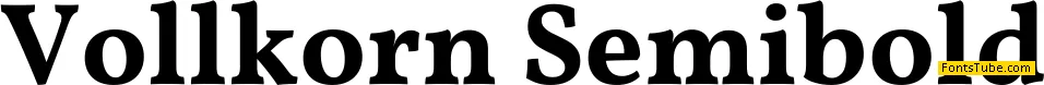 Vollkorn Font Family