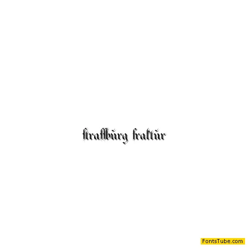 Strassburg Fraktur Font
