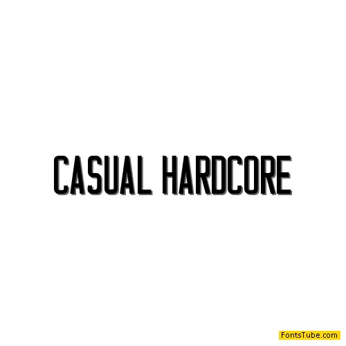 Casual Hardcore Font