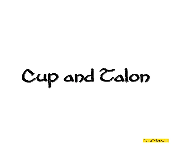 Cup and Talon Font