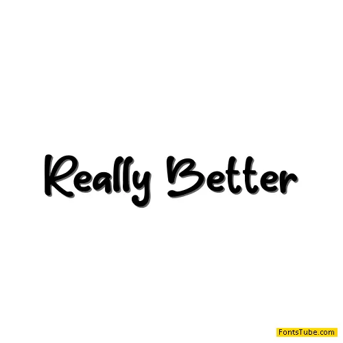 Really Better Font