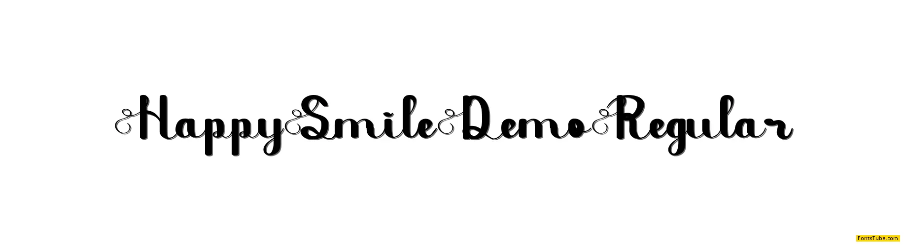 Happy Smile Demo Font