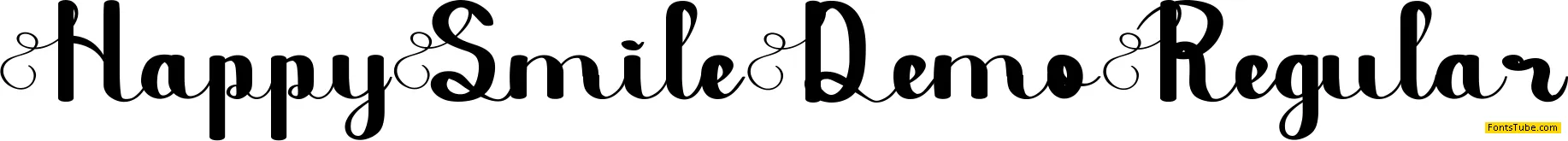 Happy Smile Demo Font