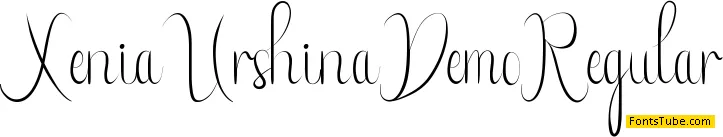 Xenia Urshina Demo Font