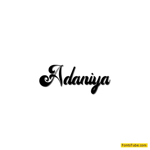 Adaniya Font