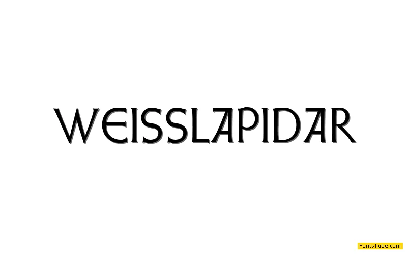 Weiss Lapidar Font