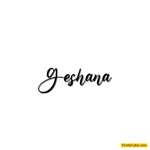 Geshana - Personal Use Font