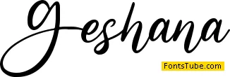 Geshana - Personal Use Font