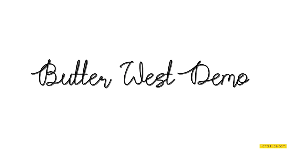Butter West Font