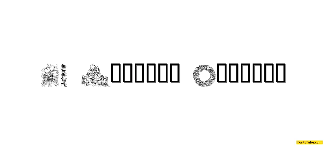 KR Country Flowers Font