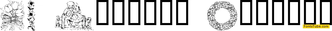 KR Country Flowers Font