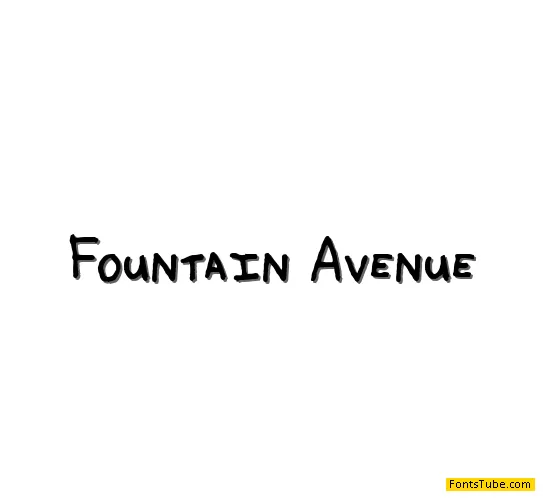Fountain Avenue Font