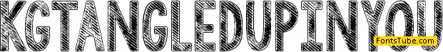 KG Tangled Up In You Font Family