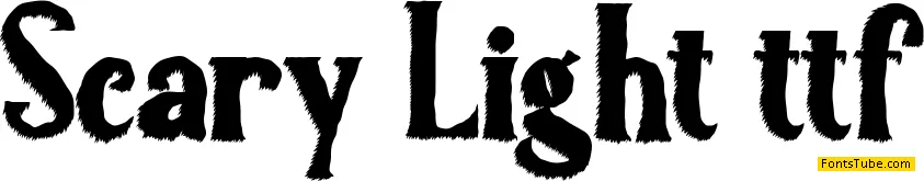 Scary Light Font