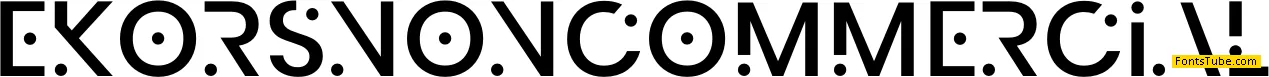 EkorsNonCommercial Font