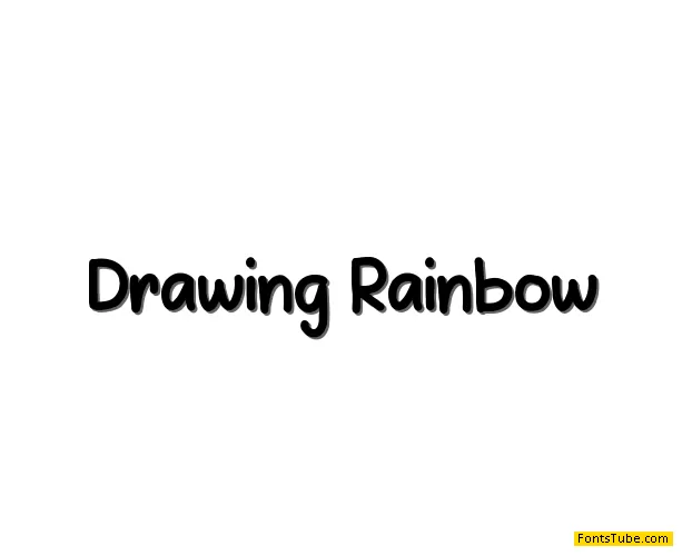 DrawingRainbow Font