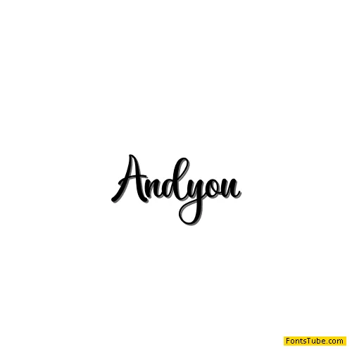 Andyou - Personal Use Font