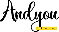 Andyou - Personal Use Font