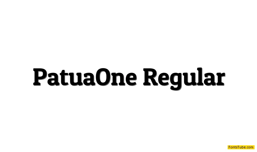 Patua One Font