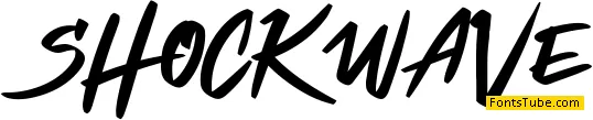 Shockwave Font