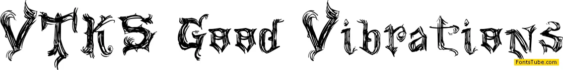 VTKS Good Vibration Font