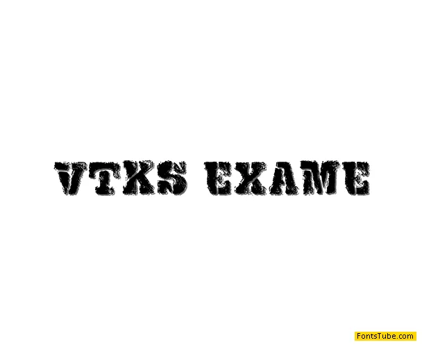 VTKS EXAME Font