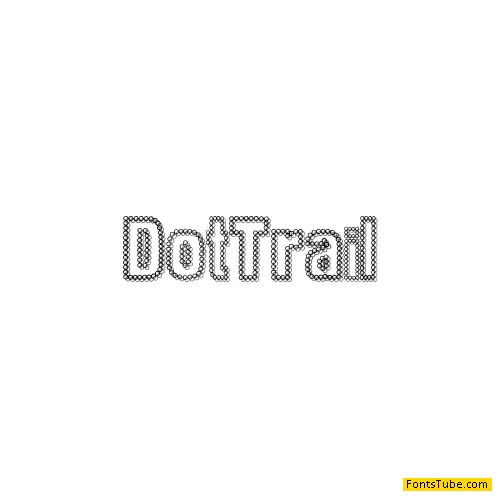 Dot Trail Font
