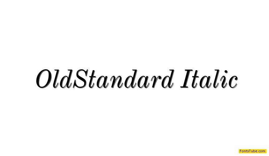 Old Standard TT Font Family