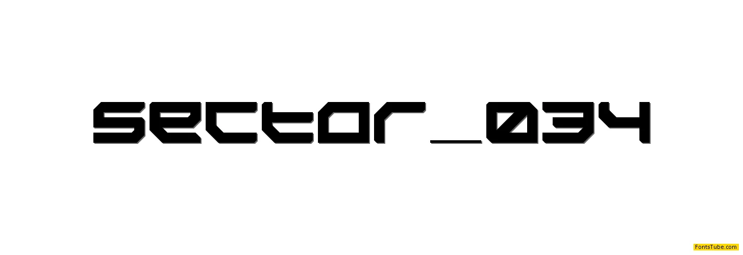 Sector 034 Font