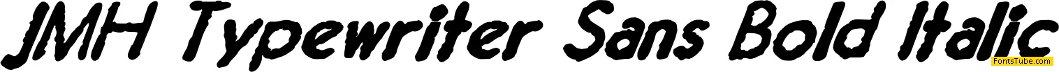 JMH Typewriter Sans Font Family