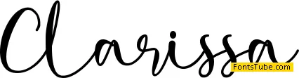 Clarissa - Personal Use Font