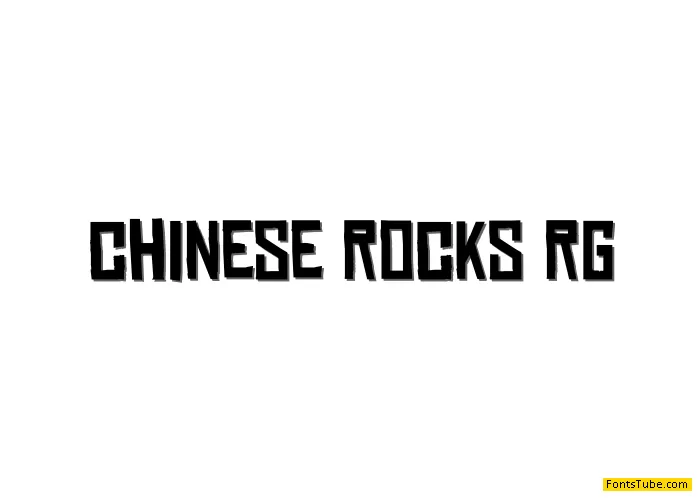 Chinese Rocks Font