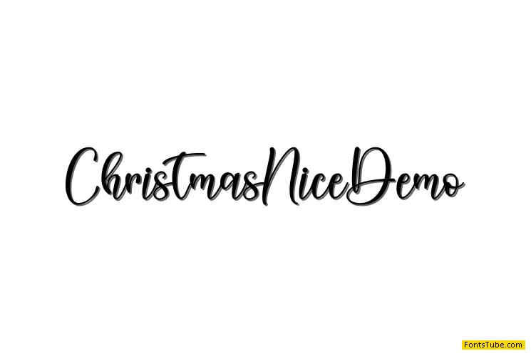 Christmas Nice - Personal Use Font