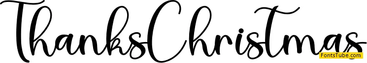 Thanks Christmas - Personal Use Font
