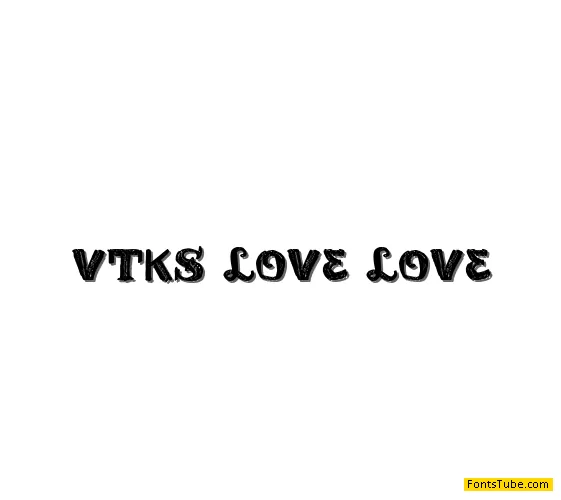vtks love love Font