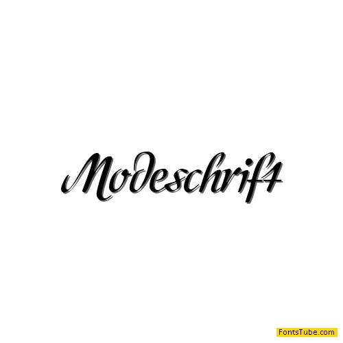 Modeschrift Font
