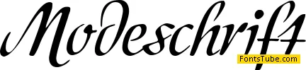 Modeschrift Font