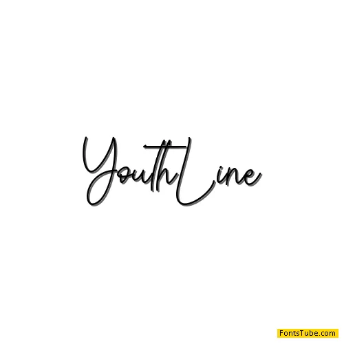 Youth line - Personal Use Font