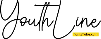 Youth line - Personal Use Font