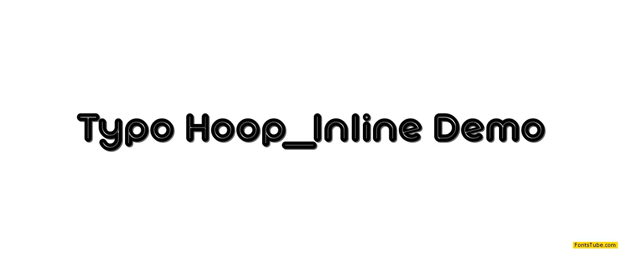 Typo Hoop Inline Demo Font