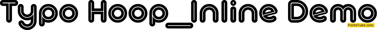 Typo Hoop Inline Demo Font